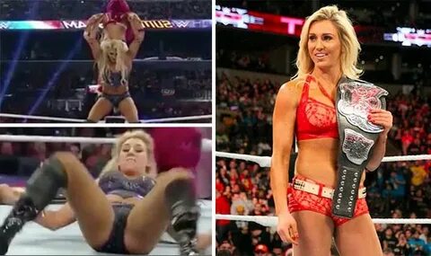 Stunning WWE Diva Charlotte flashes camel toe during fight i