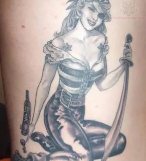 Pirate Girl Tattoo Images & Designs