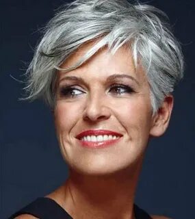Gray Hair Colors for Short Hair - Pixie and Bob Hairstyles -