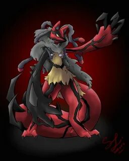 Pokefusion - Luveltal (Mega Lucario + Yveltal) by SamLutz Po