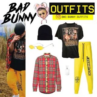 Bad Bunny Outfits: Bad Bunny Outfits BRING ON THE TITANS Rop