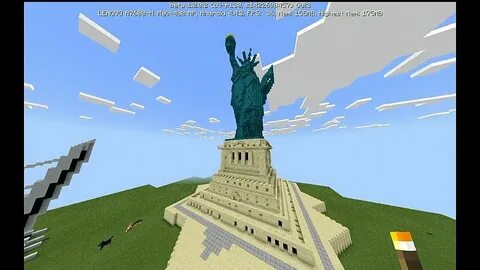Minecraft - statue of liberty - YouTube