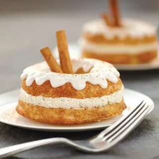 Apple Cider Baked Cake Donuts with Whipped Maple Topping Wil