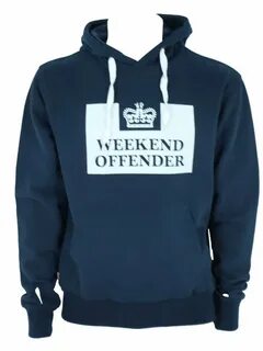Mens Weekend Offender HM Service Hoody - Navy SALE Buy Onlin