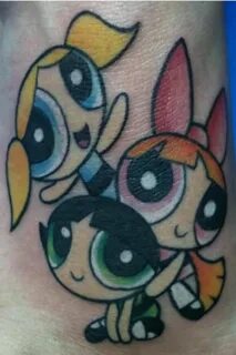 Powderpuff Girls Tattoos, Tree tattoo, Gaming tattoo