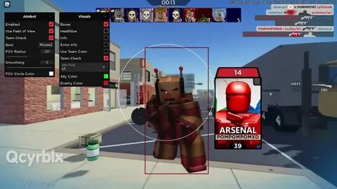 ARSENAL ROBLOX AIMBOT ESP arsenal hack/script GUI