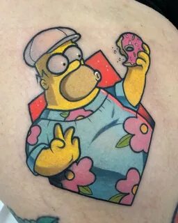 Homer Simpson tattoo Simpsons tattoo, Cartoon tattoos, Epic 