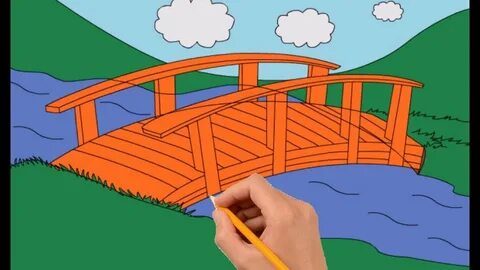 Simple Bridge Drawing at PaintingValley.com Explore collecti