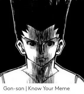 Gon-San Know Your Meme Meme on ME.ME