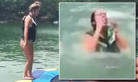 Girl in bikini goes viral after she suffers a painful back f