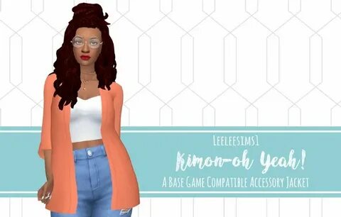 leeleesims1 Accessories jacket, Maxis match, Sims