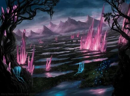 Swamp MtG Art from Ikoria Set by Alayna Danner - Art of Magi