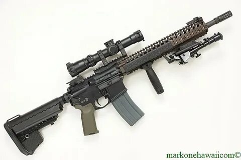 M4A1 SOPMOD Block2 ハ ワ イ で 本 格 的 な 屋 外 射 撃./マ-ク ワ ン