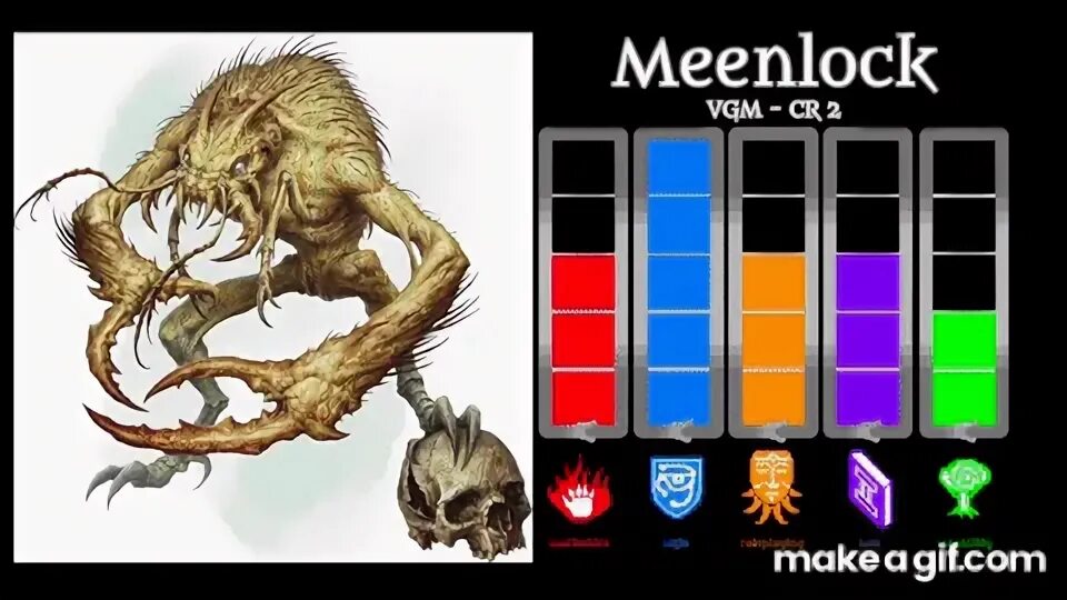 D&D MONSTER RANKINGS - Meenlock and Redcap on Make a GIF