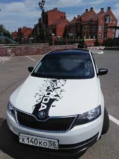 Panorama: Sticker on the car, online store, Russia, Moscow, 