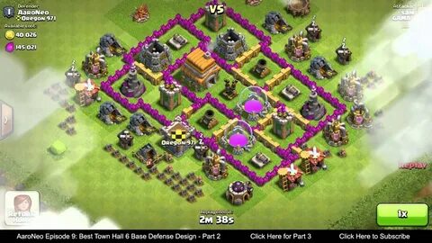 BEST Town Hall Level 6 (TH6) Base Defense Design Layout Stra