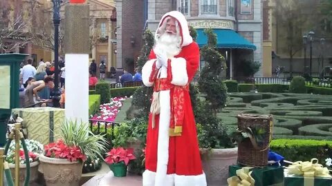 Pere Noel in France, at Epcot - YouTube