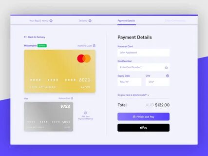 Ecommerce Credit Card Checkout Page by Stefan Imbesi Dribbbl