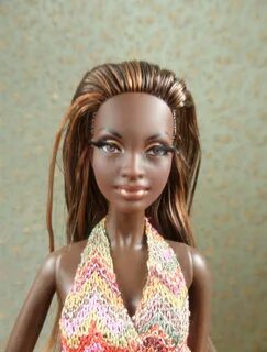 Barbie Doll—Bronze Dress doll; Anemone Celebration Barbie by Christian Loub...
