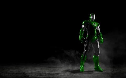 Green Lantern vs Iron Man Iron Man VI Green Lantern by 666Da