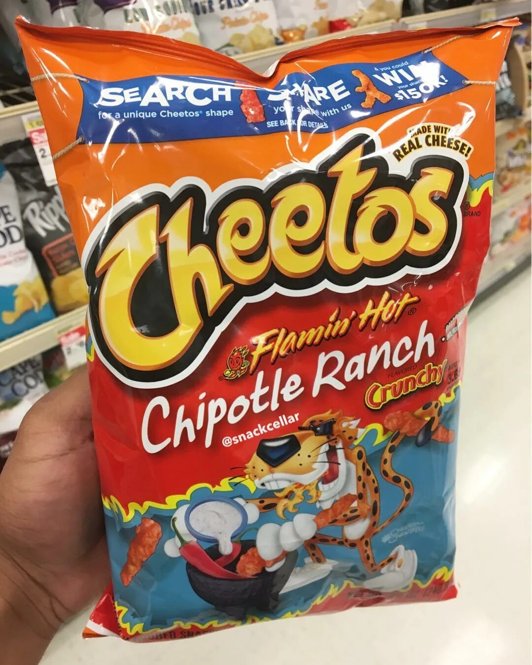 Hot Cheetos, but these new Chipotle Ranch Flamin' Hot Cheetos just ...