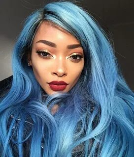 м ᴀ ᴅ ɴ ᴇ s s Pinwheel hair color, Human hair lace wigs, Blu