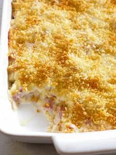 Chicken Cordon Bleu Casserole - The Girl Who Ate Everything