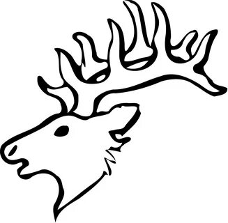 Deer Head Clip Art - Draw A Easy Deer Head - (2400x2349) Png