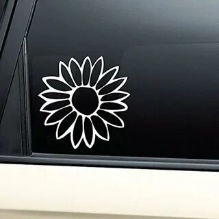 Sunflower car decal