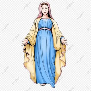 Virgin Mary Christian Catholic European Religious Character 