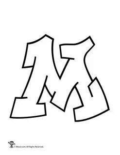 Graffiti Capital Letter M in 2020 Graffiti lettering, Graffi
