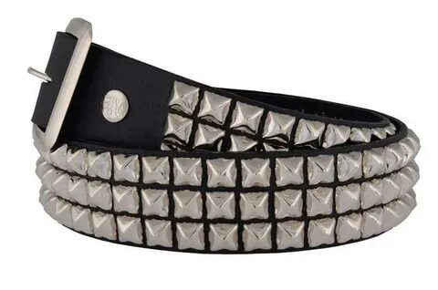 19mm Bullet 69 1 Row Pyramid Studded Belt Women's Accessorie