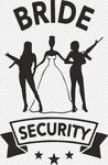 Bride security illustration, T-shirt Hoodie Bride Bacheloret