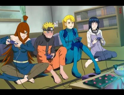 Commission Mei vs Naru vs Samus vs Hina Naruto cute, Naruto,