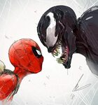 Spider-Man Vs. Venom Marvel characters art, Spiderman art, M