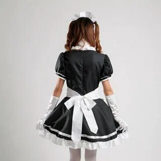 Women Maid Outfit Sweet Gothic Lolita Dresses Anime K-ON! Co