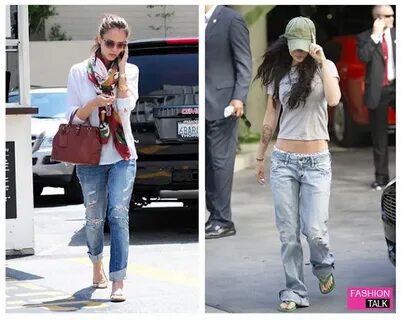 HOT BIKINI GIRL: Jessica Alba vs Megan Fox in jeans - Who lo