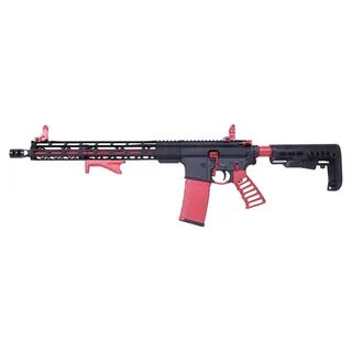 AR-15 Extended Bolt Catch Release (Cerakote Red) " Guntec US