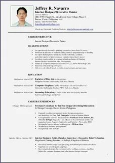 Resume Template Word Philippines - Resume : Resume Examples 
