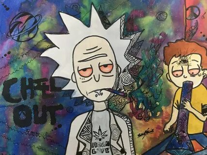 Trippy Weed Wallpaper Rick And Morty : Quand les artistes fo