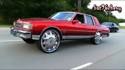 Candy Red LS Box Chevy Tucking DUB 28's, Ryding on Highway -
