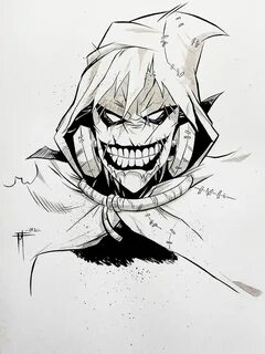 Batman's Bitch - Scarecrow sketch 2 by MarcoFontanili Scarec