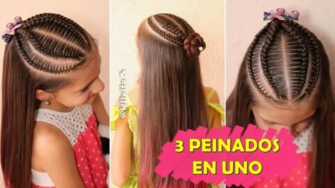 Trenzas Pegadas De Moda 2019 Para Ninas - acconciature