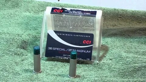 38 Special 357 Magnum CCI Shotshell ballistic gel test - You