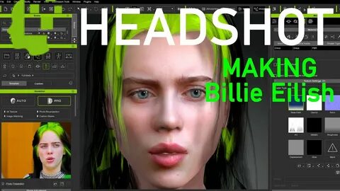 I MADE BILLIE EILISH in HEADSHOT (Character Creator 3) - You