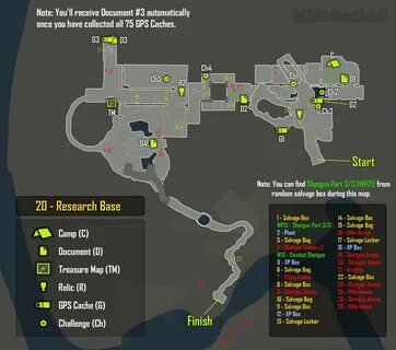 Tomb Raider Research Base Map - Large World Map