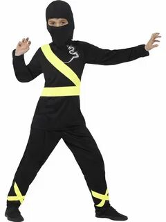 Boys Kids Childs Ninja Assassin Halloween Fancy Dress Costum