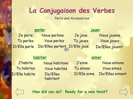 An - ER, -IR, & -RE verb assembly kit - ppt download