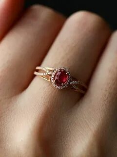 Pin on engagement ring