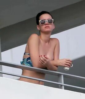 Katy Perry - Wearing a bikini top in Miami GotCeleb